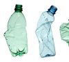 zerdrückte Plastikflaschen